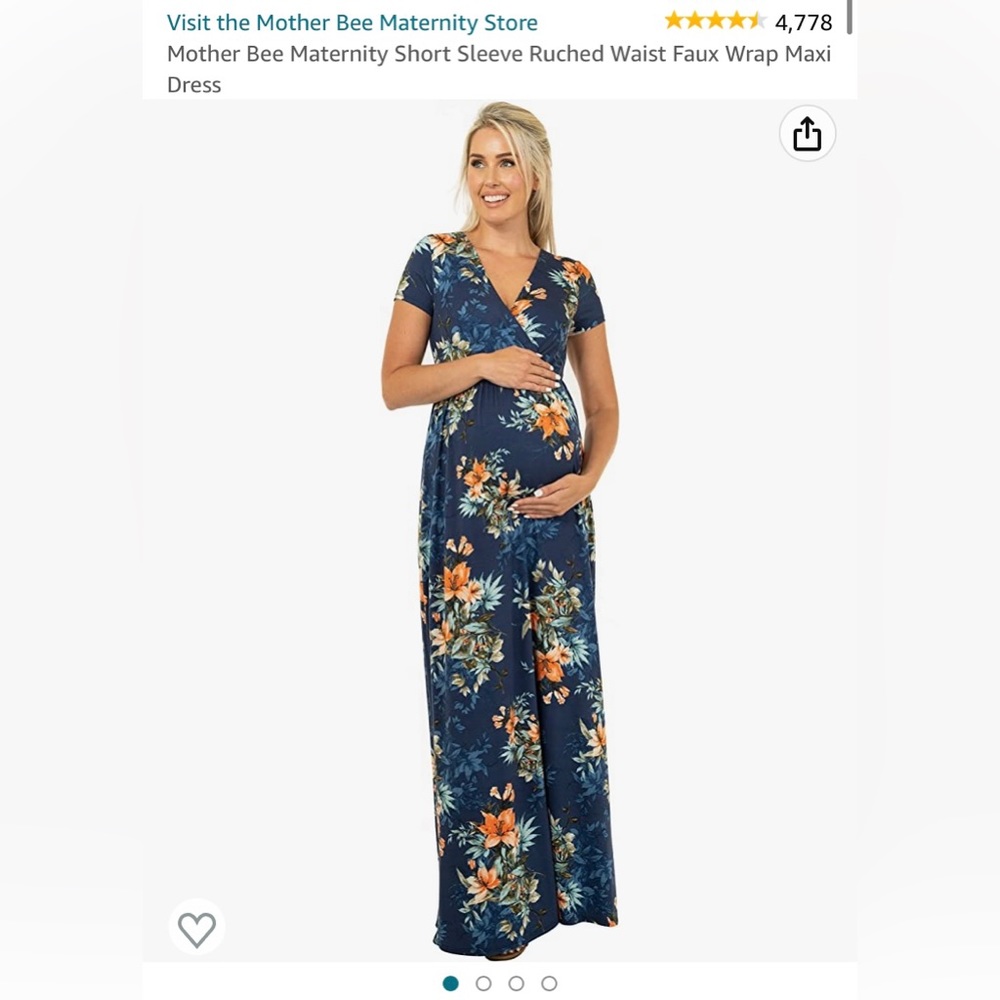 Mother Bee maternity maxi dress (M)